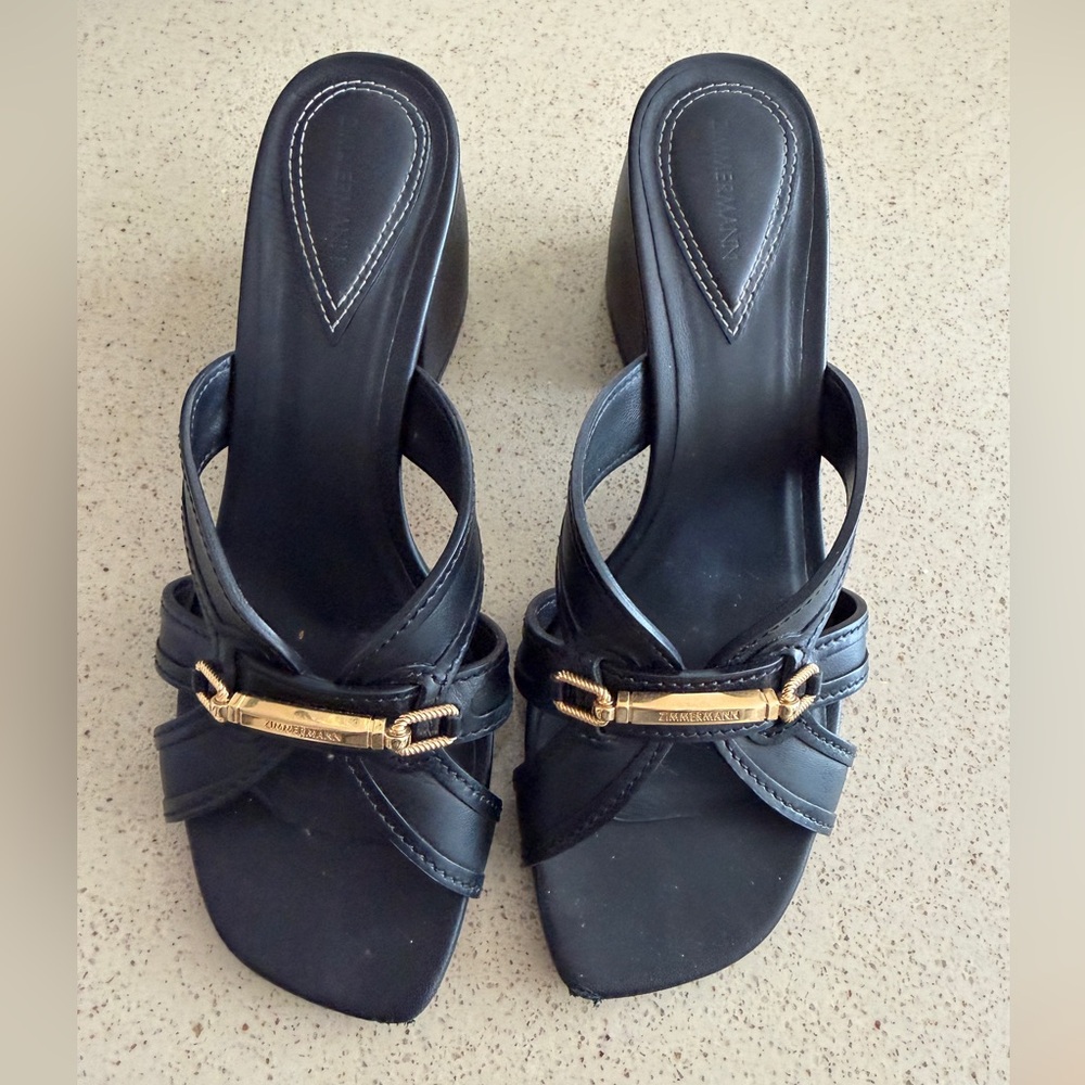 Zimmerman black black heels